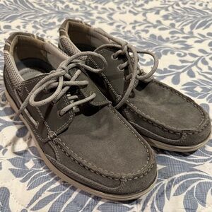 G.H Bass Memory Foam Gray Boat Shoes